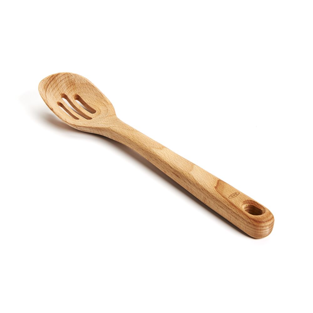 Wooden Slotted Spoon H6