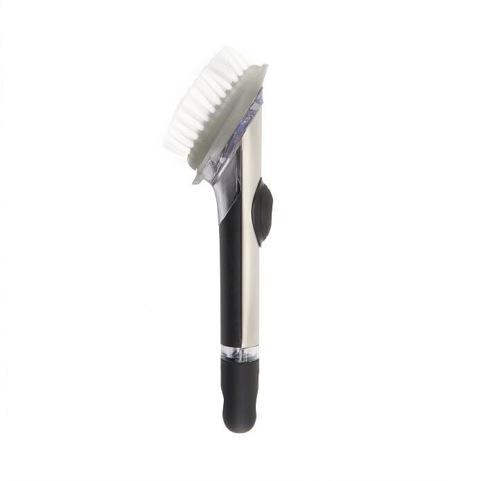 Steel Soap Dispensing Dish Brush E7
