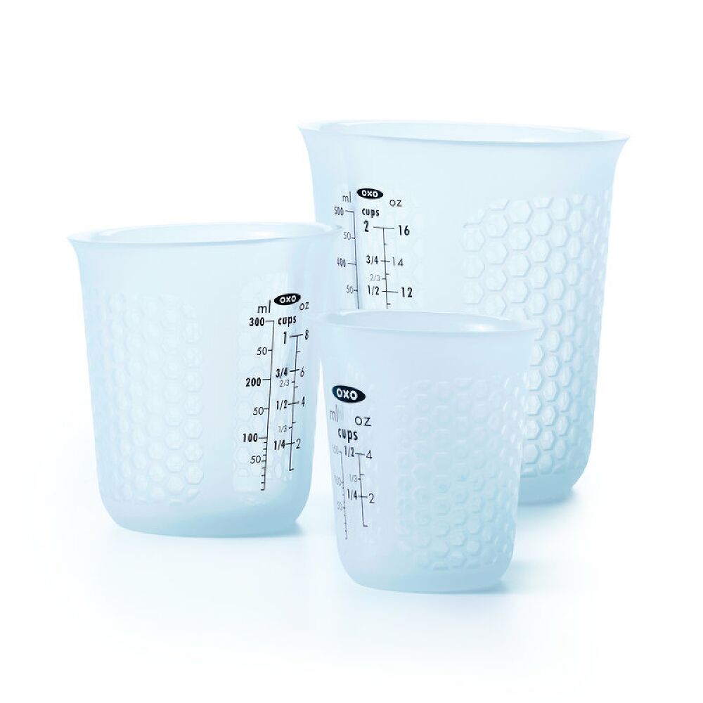 3 Piece Squeeze & Pour Silicone Measuring Cup Set O7