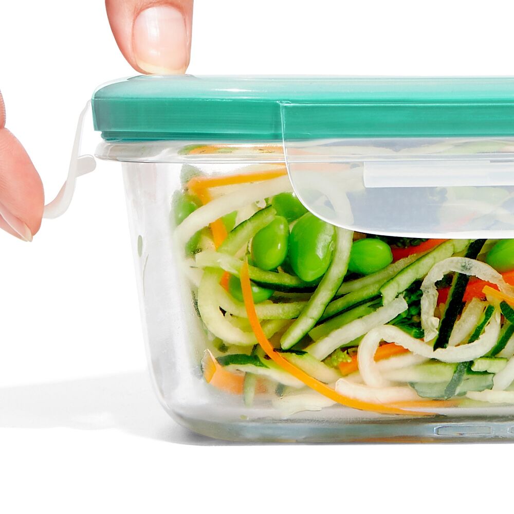 Smart Seal 3.5 Cup Glass Rectangle Container - Teal K7