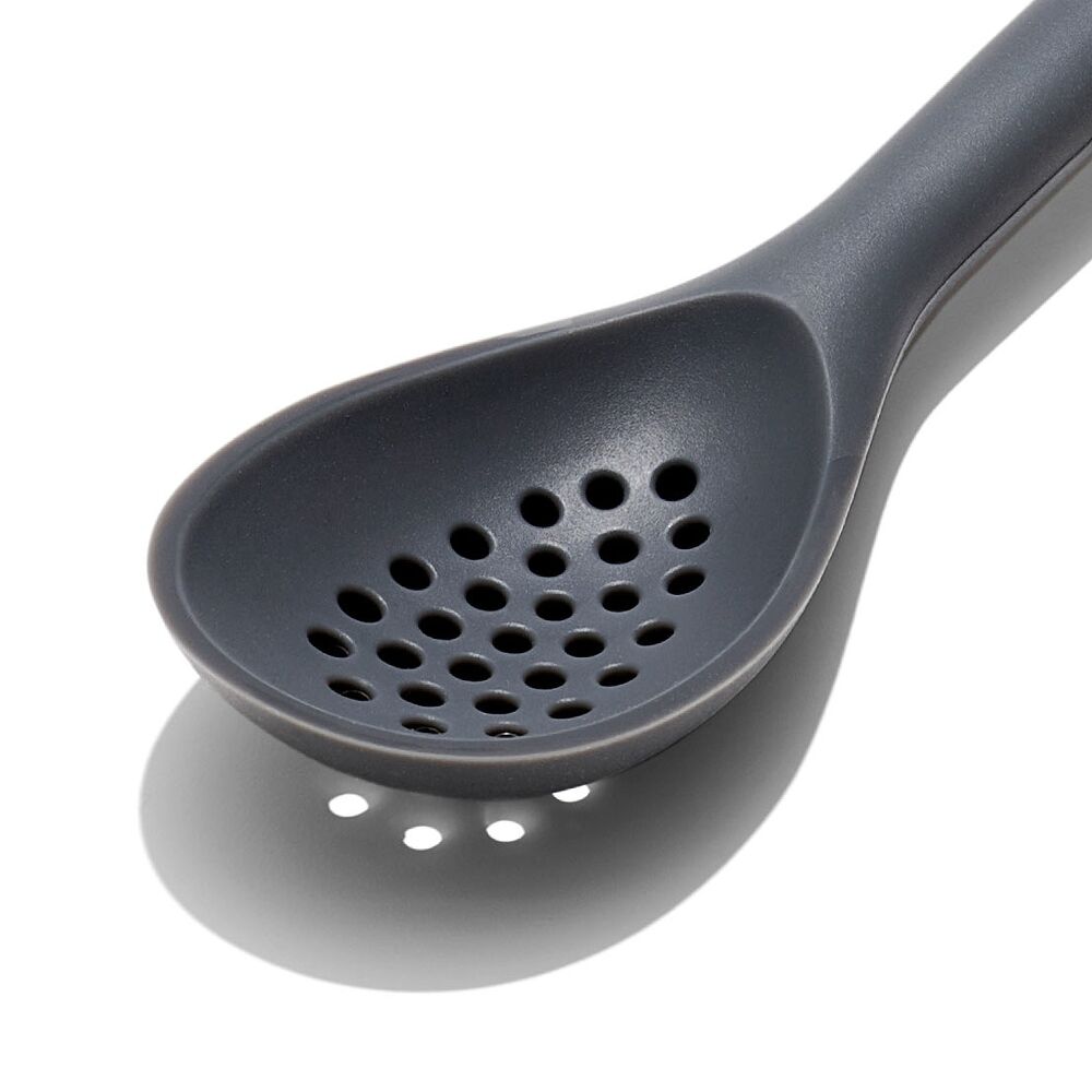 OXO Good Grips Silicone Slotted Spoon - Peppercorn S4