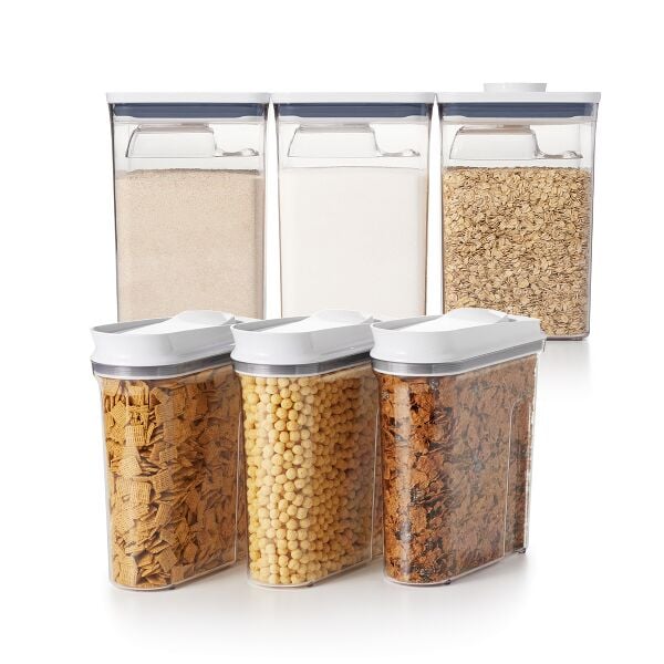3 Piece Cereal Dispenser Set & 6-Piece POP Container Set Bundle E4