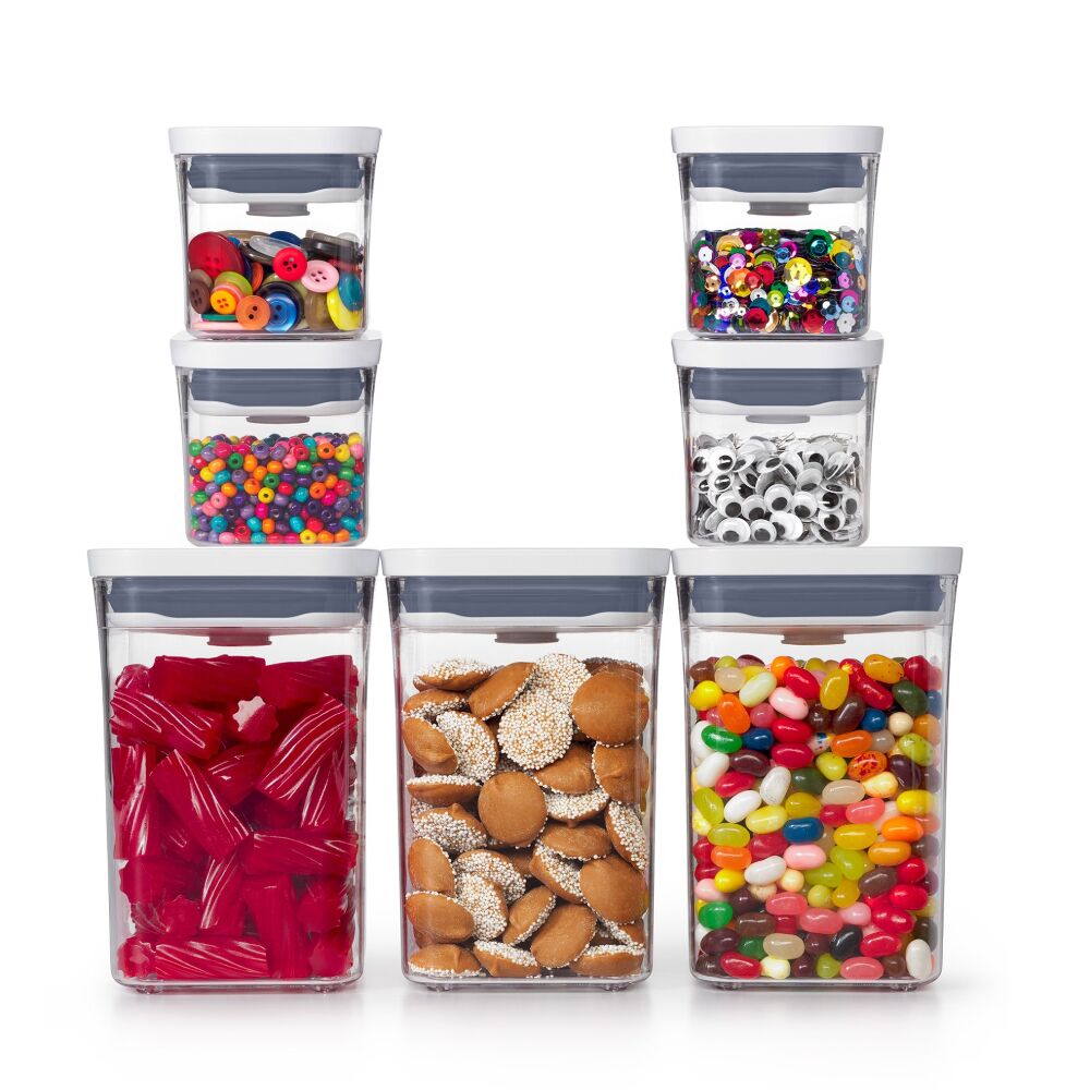 POP 4-Piece Mini Container Set & 3-Piece POP Container Value Set Bundle A0