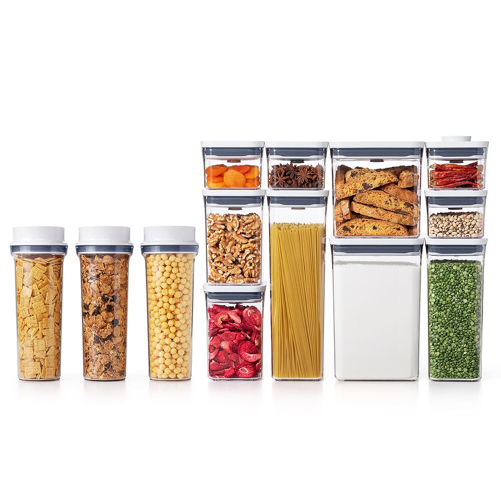 3 Piece Cereal Dispenser Set & 10-Piece POP Container Set Bundle J2