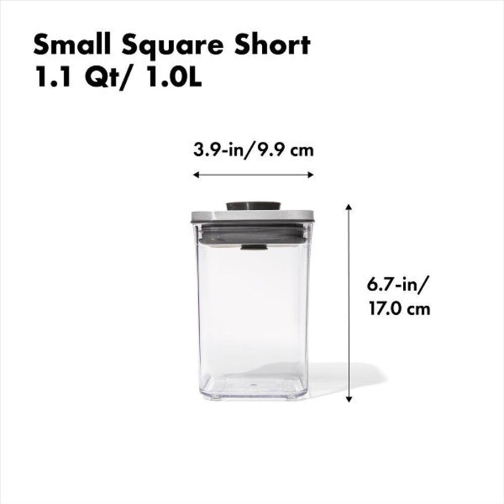 POP Container - Small Square Short (1.1 Qt/1.0 L) J2