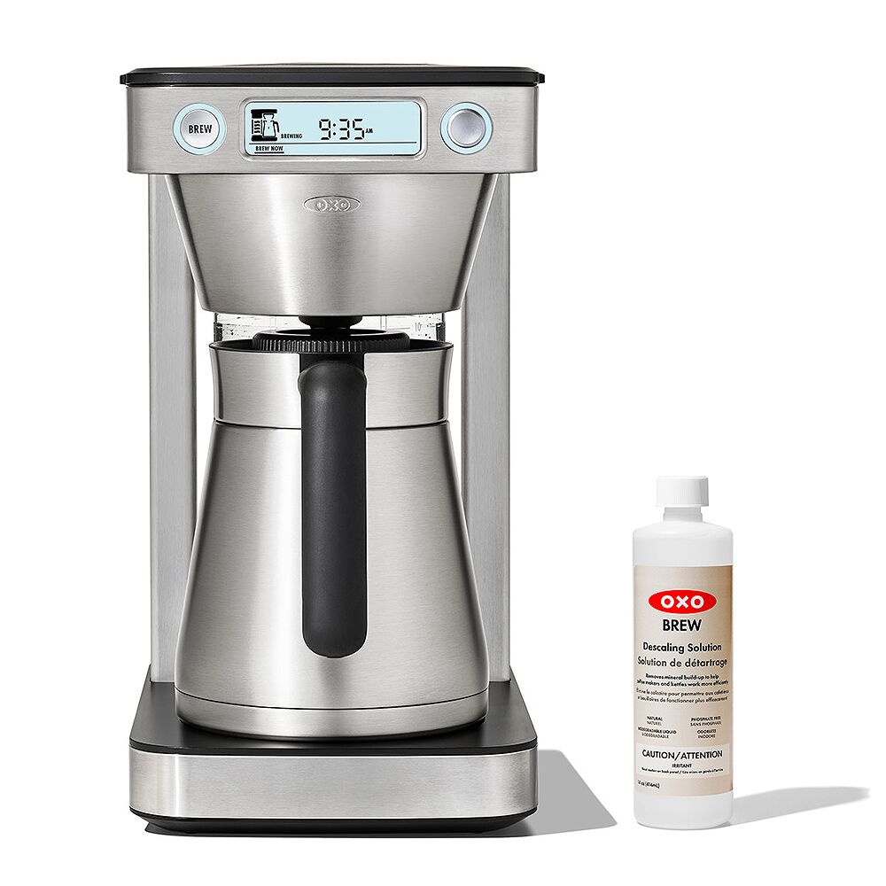 12-Cup Coffee Maker with Podless Single-Serve Function & Descaling Solution Bundle B0