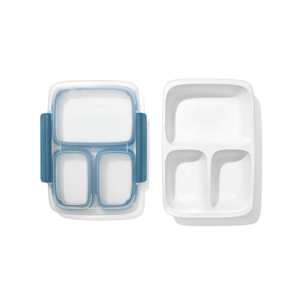 Prep & Go 4.1-Cup Divided Container - Ocean Blue E7