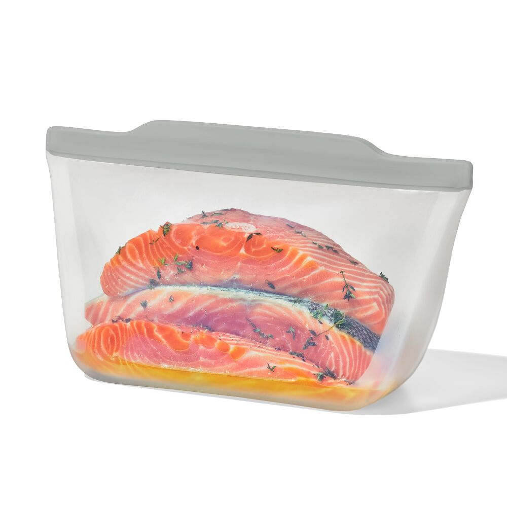 Silicone Reusable Bag Stand-Up Half Gallon (64 oz) - Fog X5