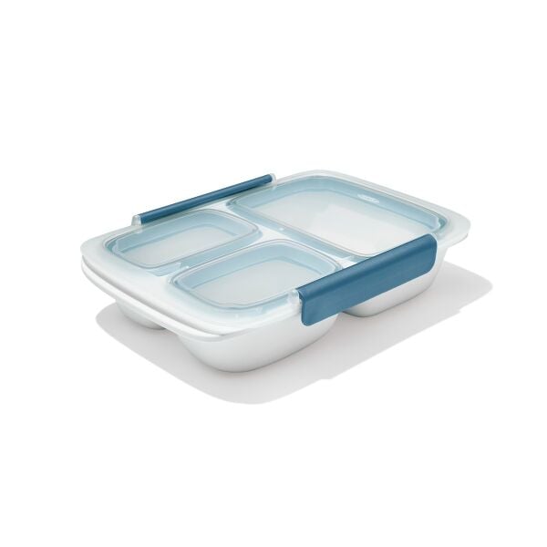 Prep & Go 4.1-Cup Divided Container - Ocean Blue E7