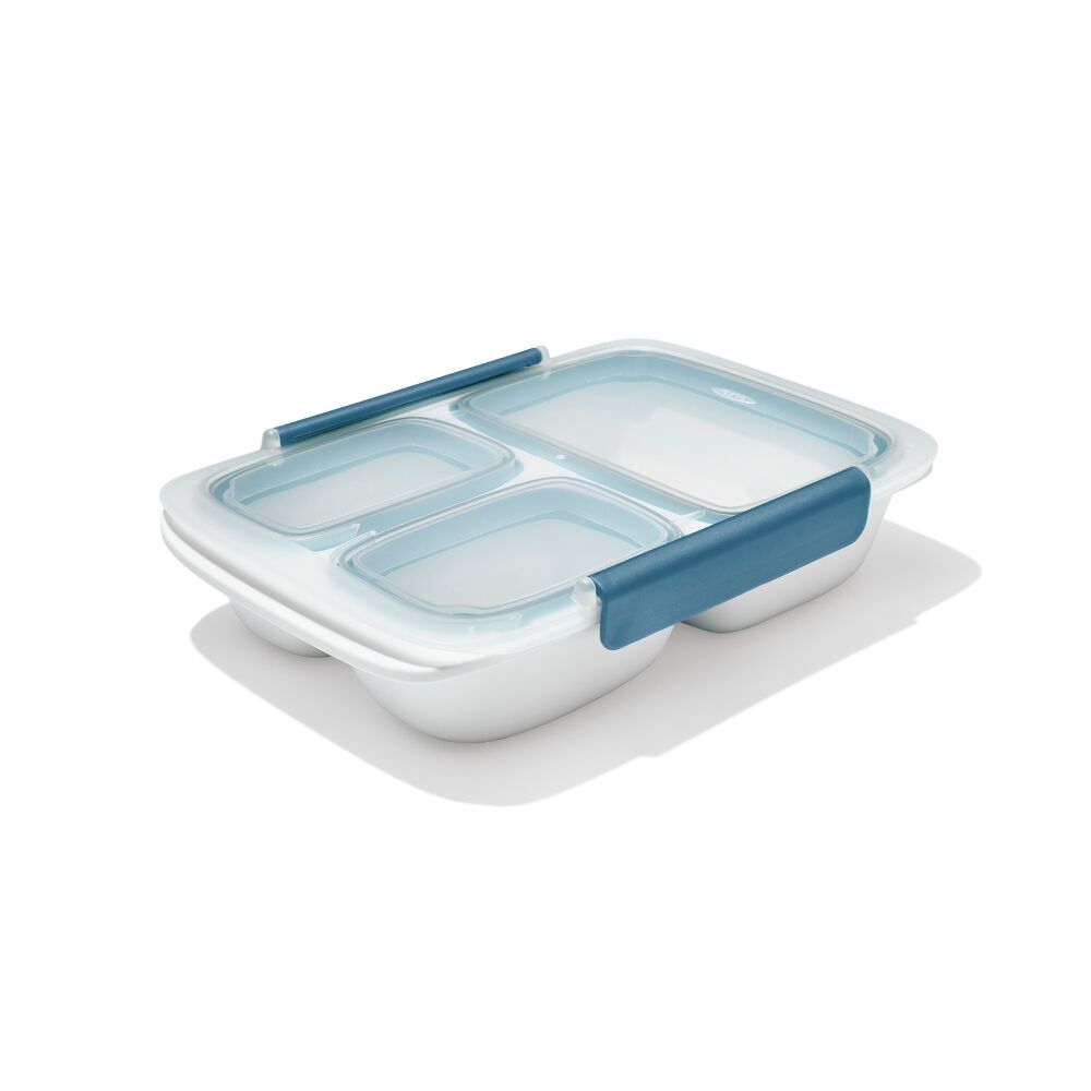 Prep & Go 4.1-Cup Divided Container - Ocean Blue E7