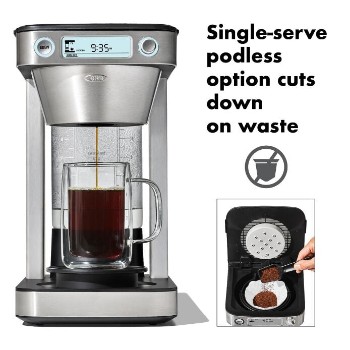 12-Cup Coffee Maker with Podless Single-Serve Function C5