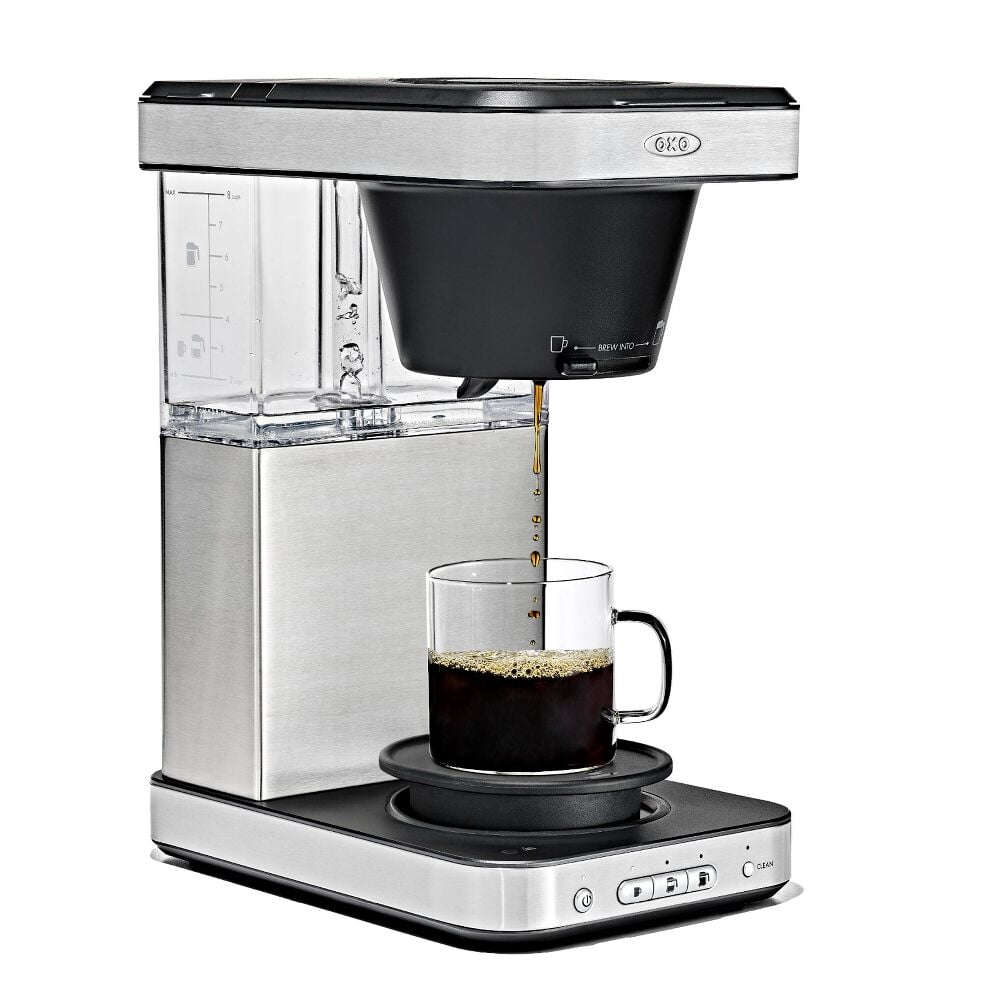 8-Cup Coffee Maker with Podless Single-Serve Function and Glass Carafe E3