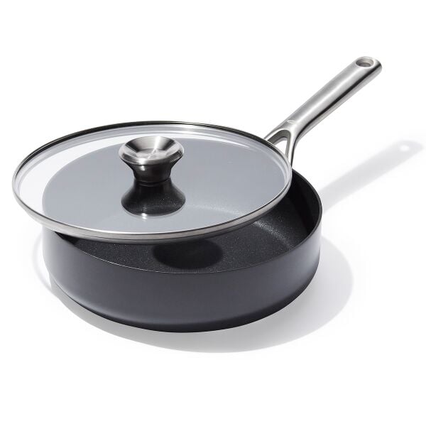 Ceramic Professional Non-Stick 3-Quart Sauté Pan with Lid I6