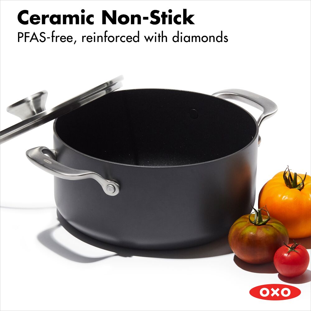 Ceramic Professional Non-Stick 5QT Stock Pot with Lid G0