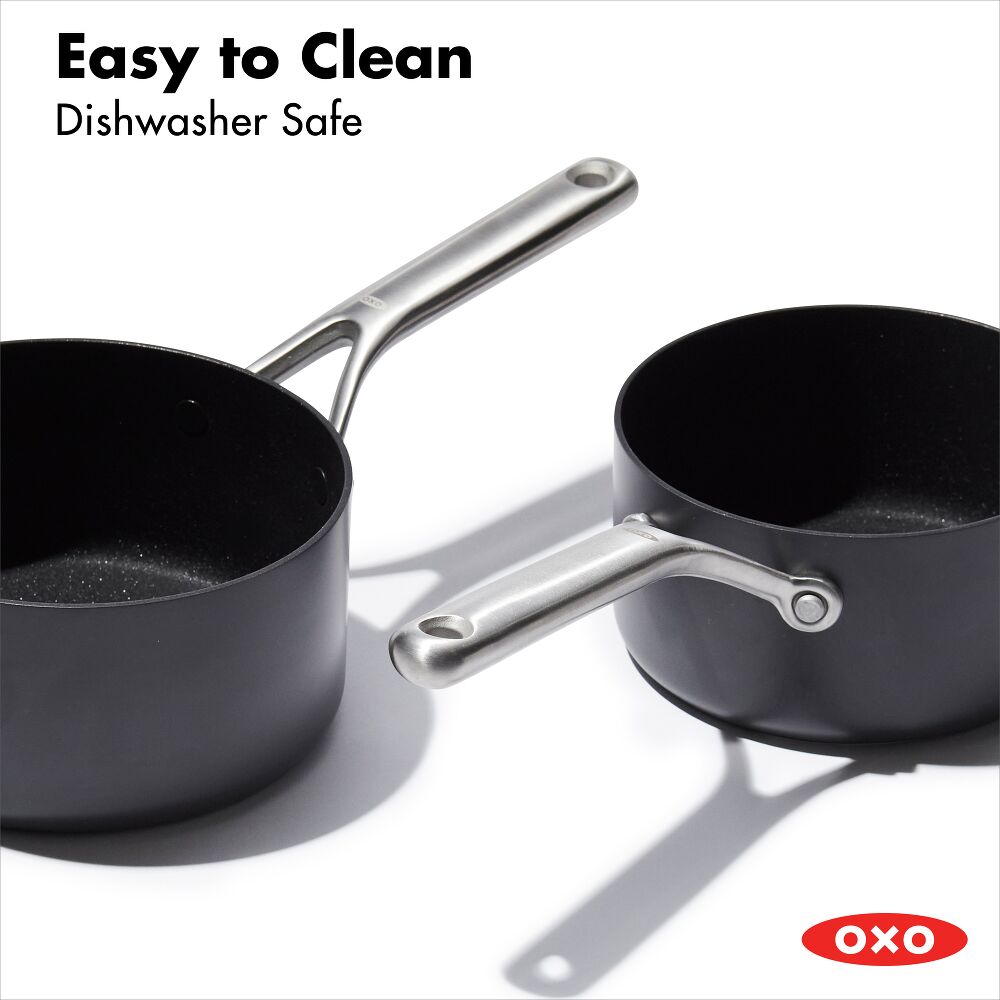 Ceramic Professional Non-Stick 4-Piece Saucepan Set (1.7 Qt & 2.3 Qt) B0