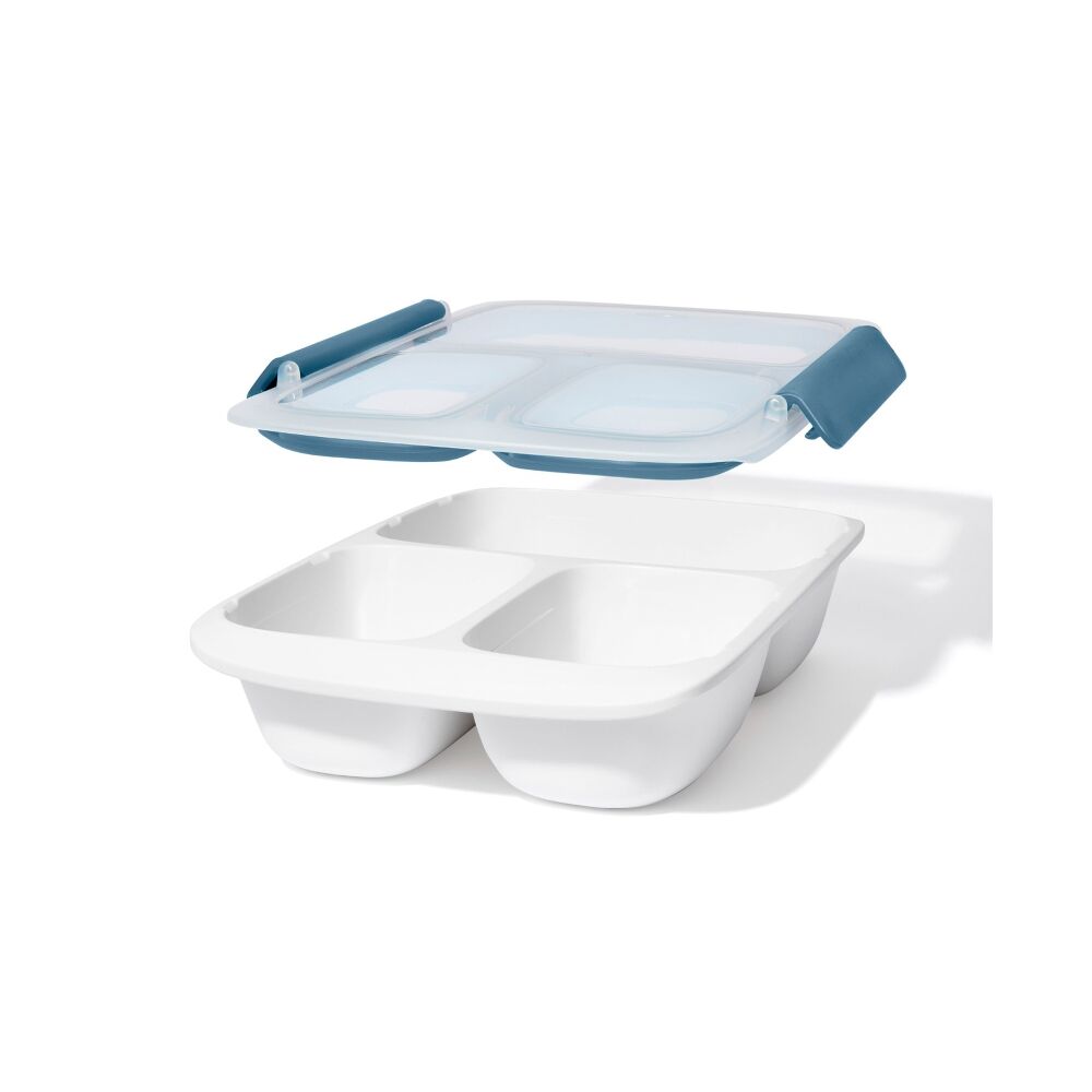 Prep & Go 4.1-Cup Divided Container - Ocean Blue E7
