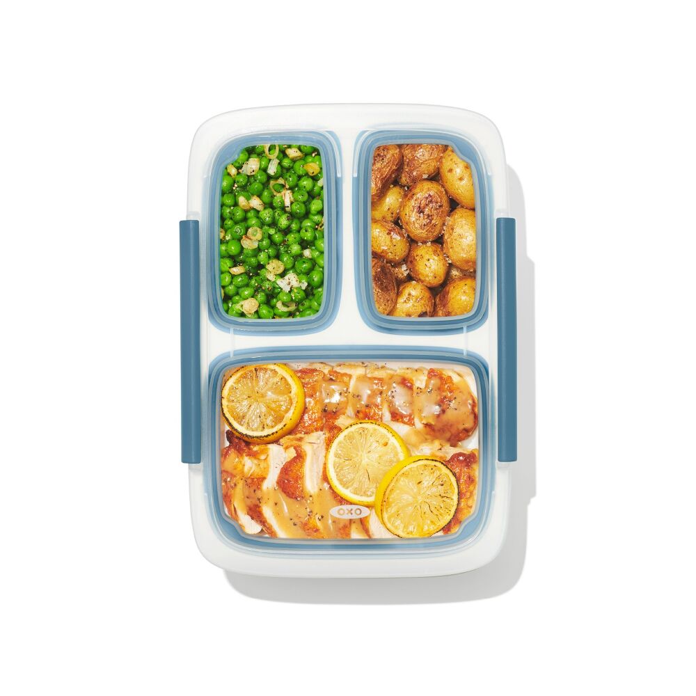 Prep & Go 4.1-Cup Divided Container - Ocean Blue E7