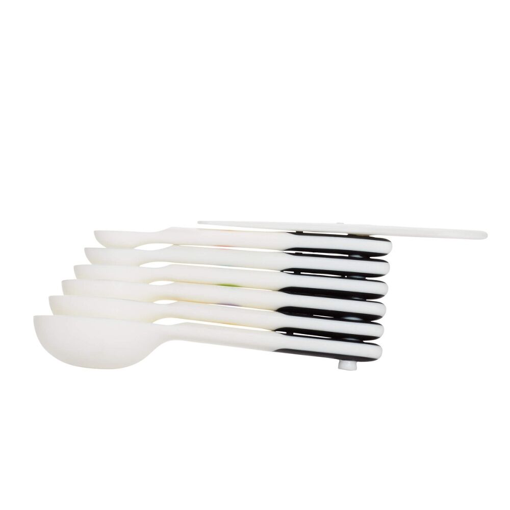 7 Piece Plastic Measuring Spoons - White N3