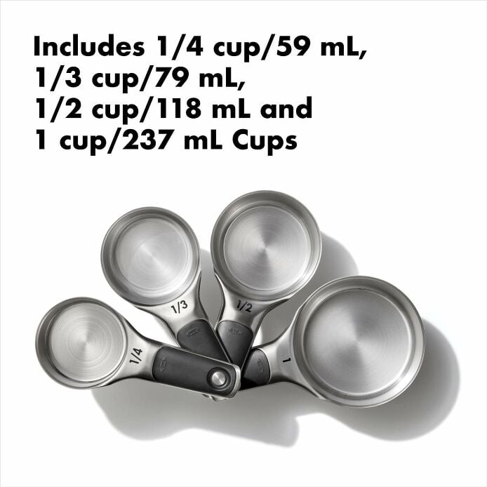 Stainless Steel Measuring Cups and Spoons Set W1