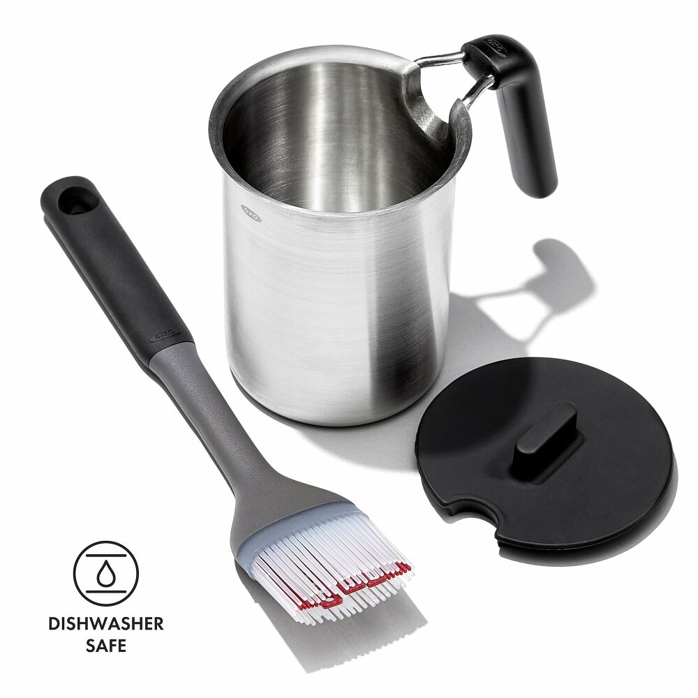 Grilling Basting Pot and Brush Set G5