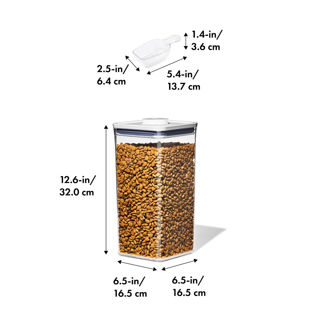 OXO Good Grips Pet POP Container – 6.0 Qt/5.7 L with Half Scoop U2