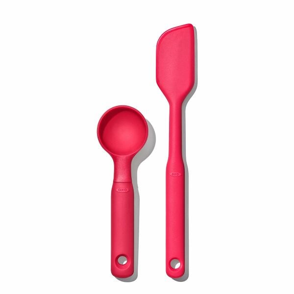 Silicone Cookie Scoop & Small Spatula Set X6