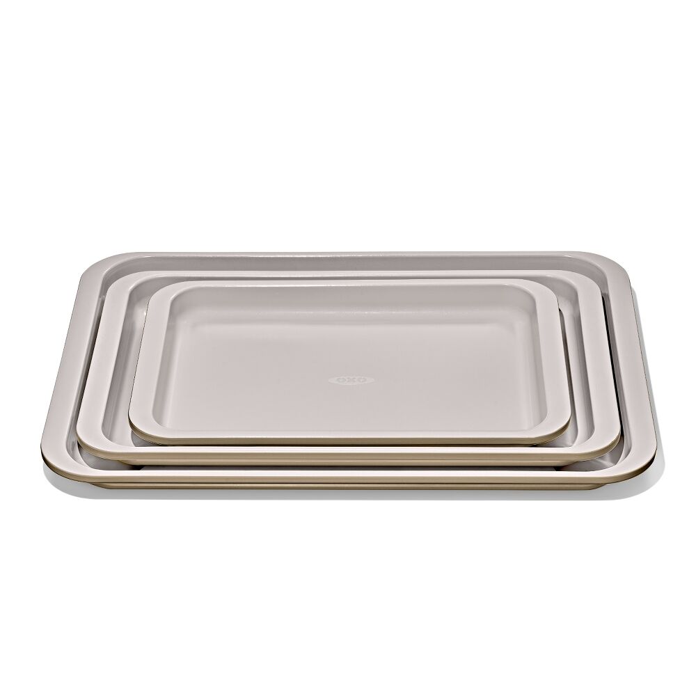 Non-Stick Pro Ceramic Coated Metal Bakeware 3 Pc Set Y8