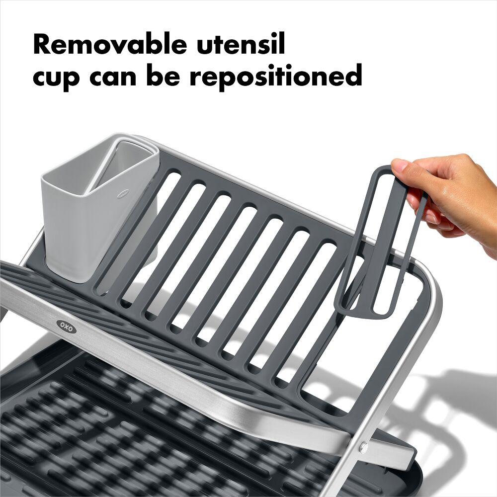 OXO Good Grips Aluminum Fold Flat Dish Rack M7