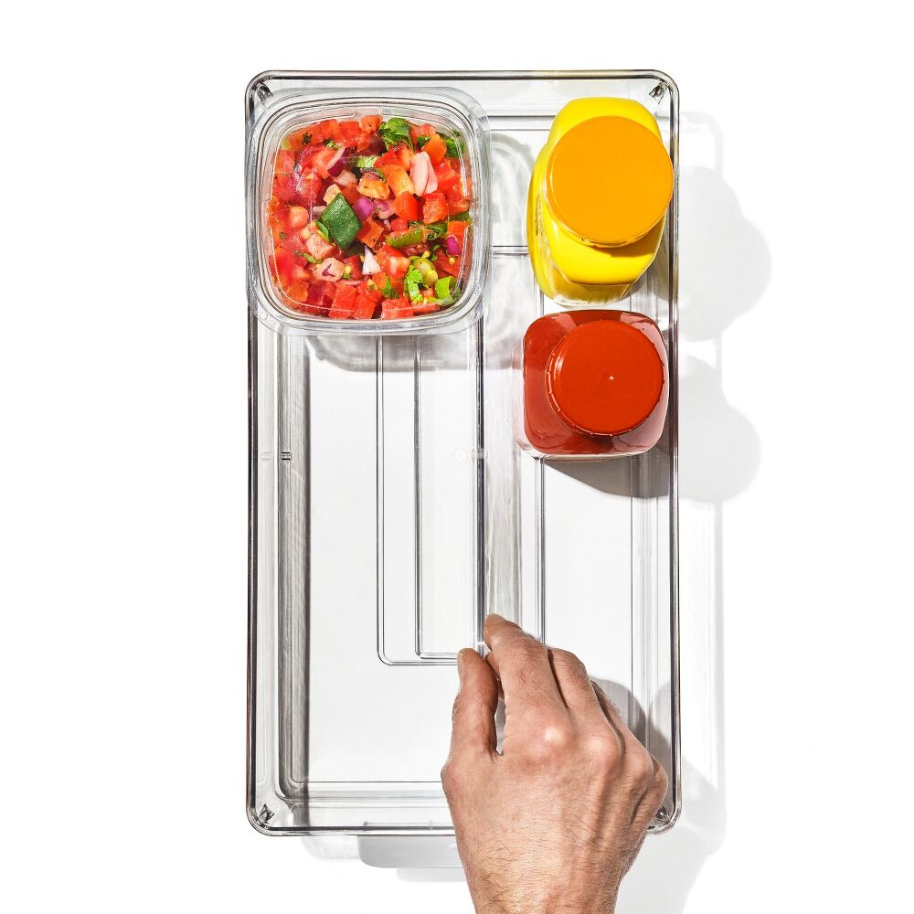 Adjustable Refrigerator Storage Bin T8