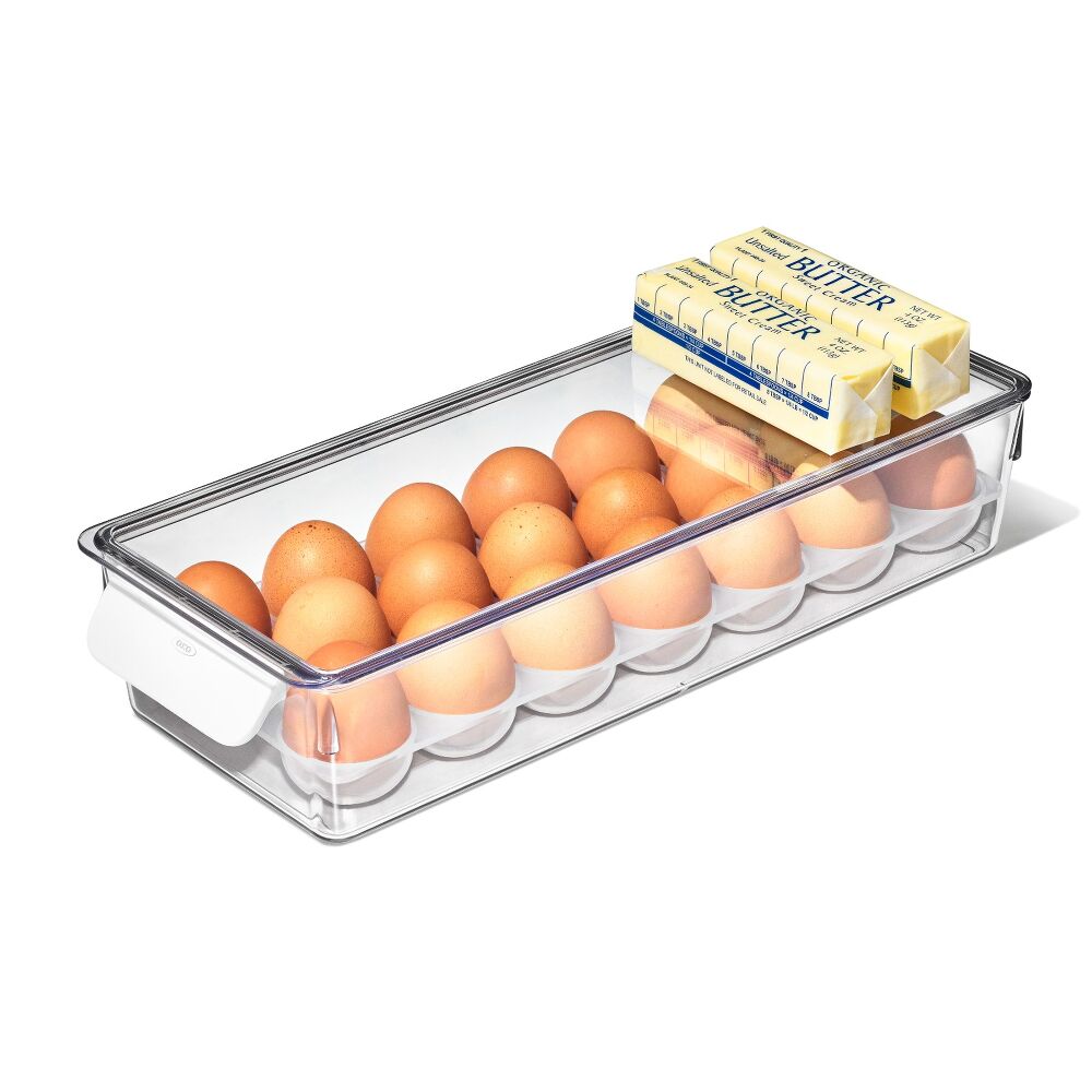 Refrigerator Egg Bin With Removable Tray S4