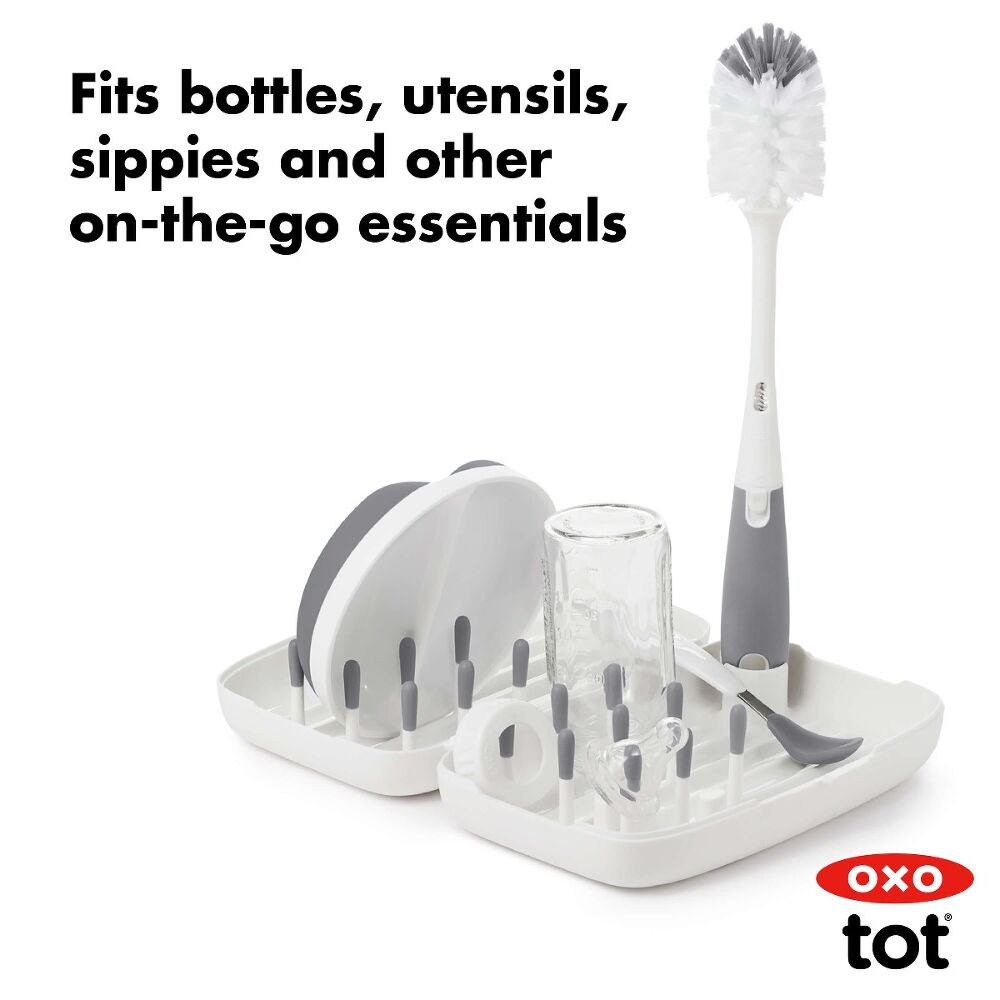 On-the-Go Drying Rack with Bottle Brush S7