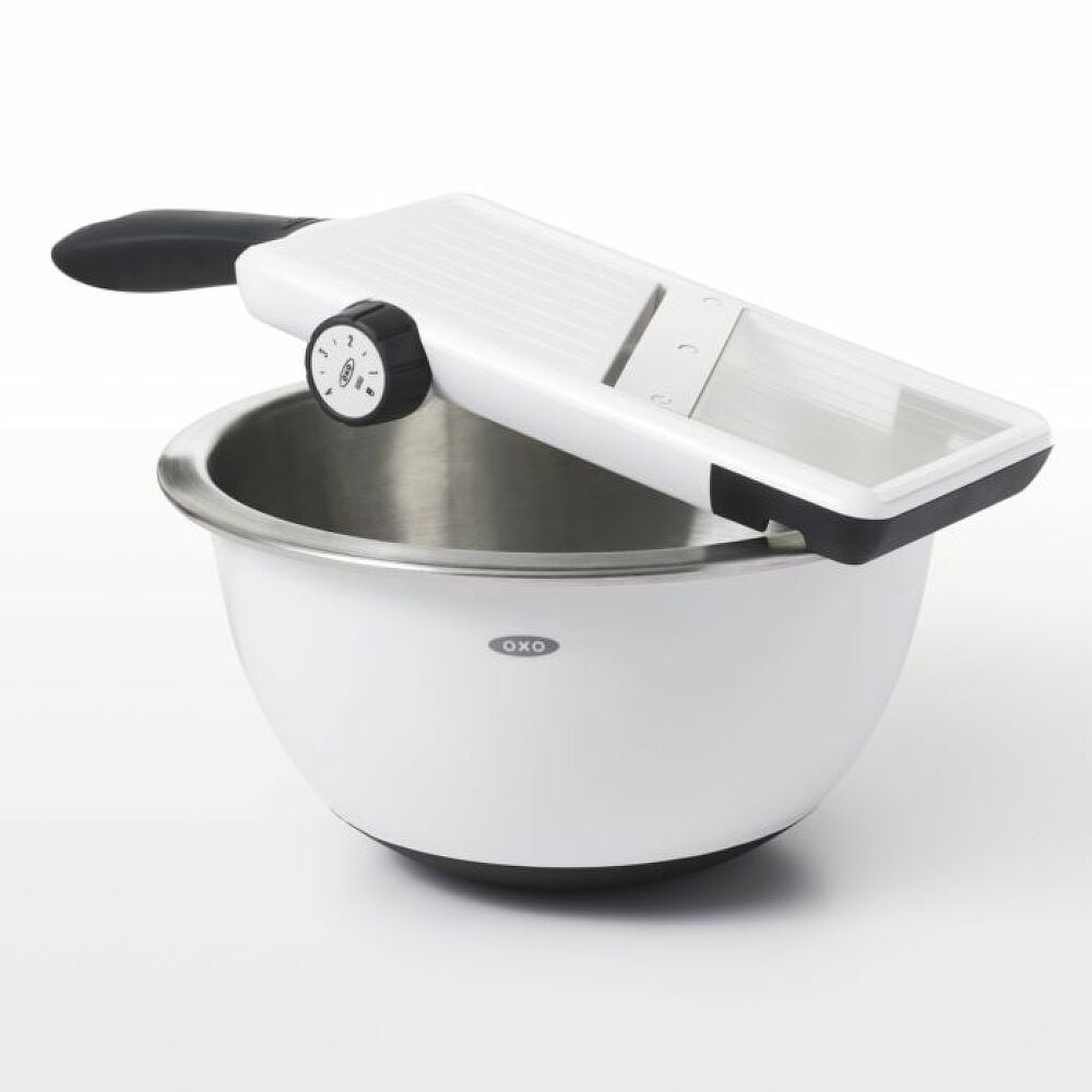Large Adjustable Hand-Held Mandoline Slicer V6