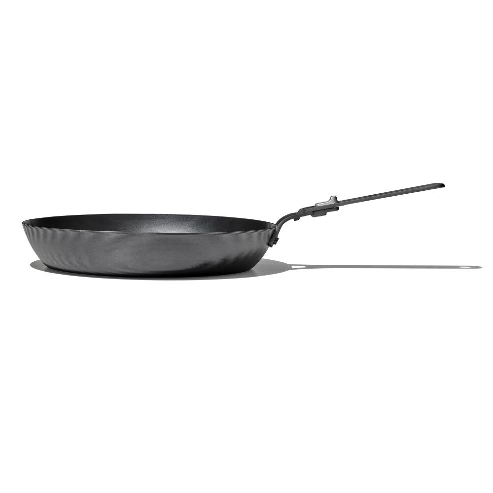 Outdoor 12-inch Carbon Steel Pan with Removable Handle Y2