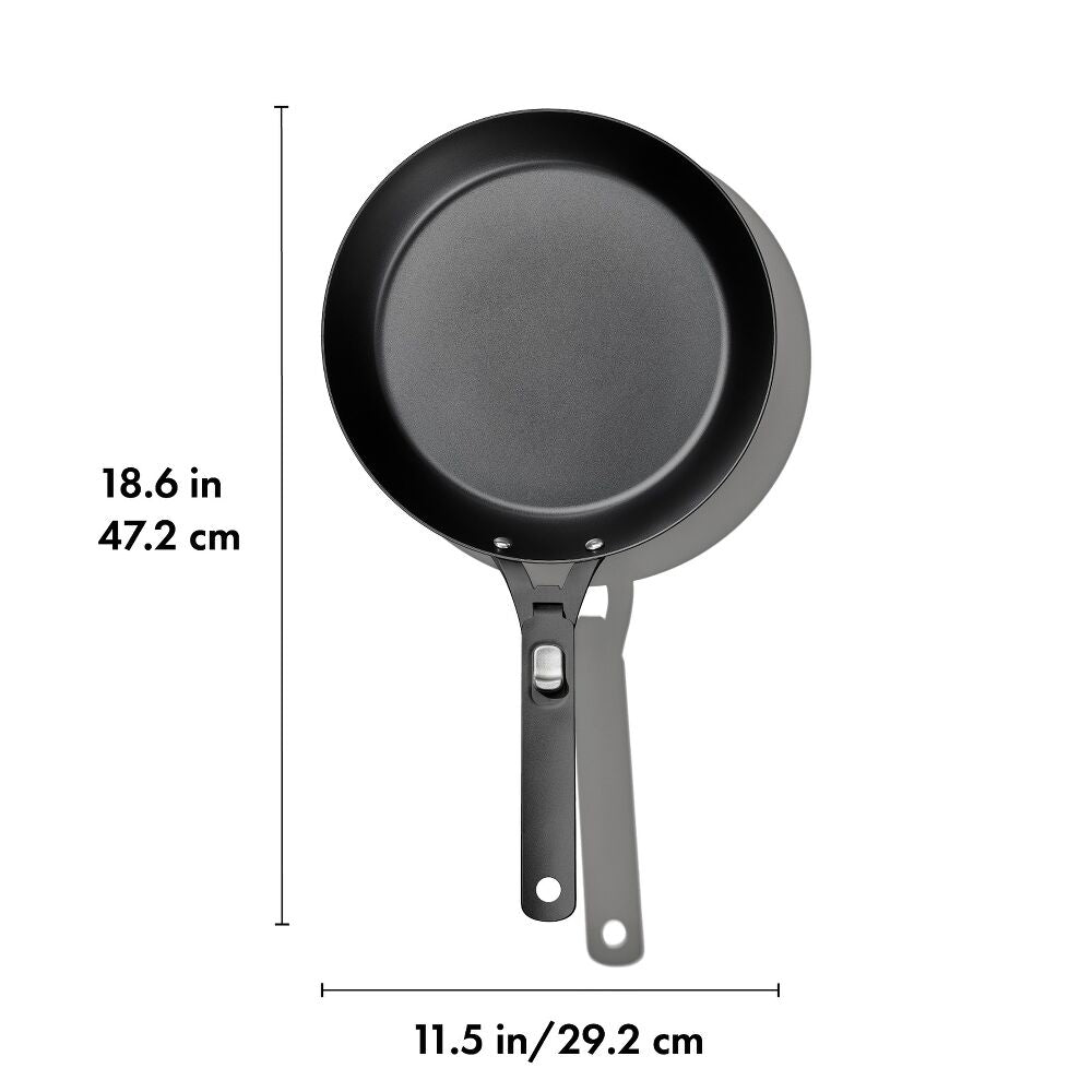 Carbon Steel With Removable Handle 10in Pan G5