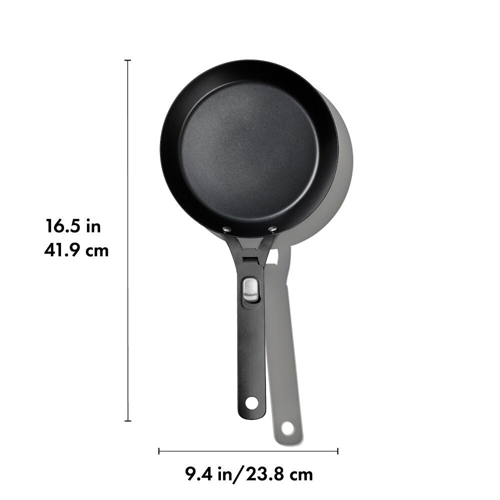 Carbon Steel With Removable Handle 8in Pan A3