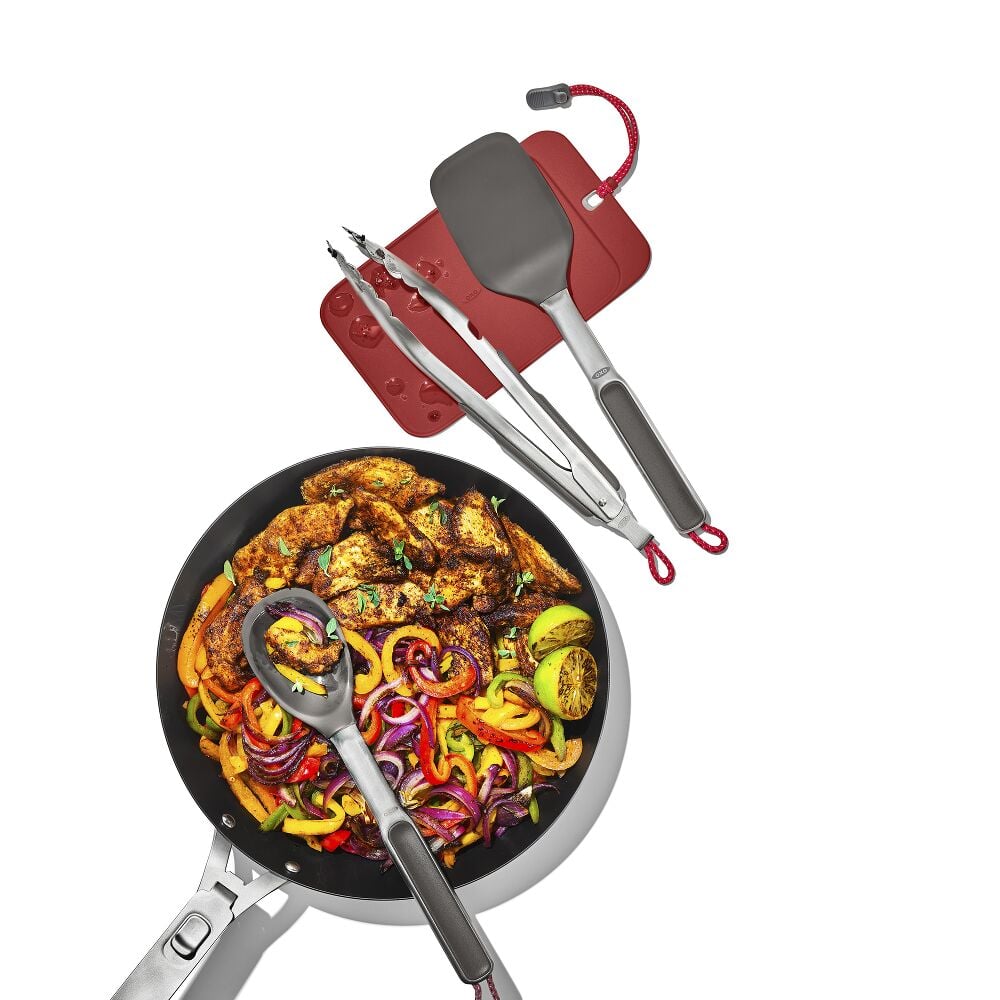 OXO Outdoor 4 -Piece Camp Stove Cooking Set S2