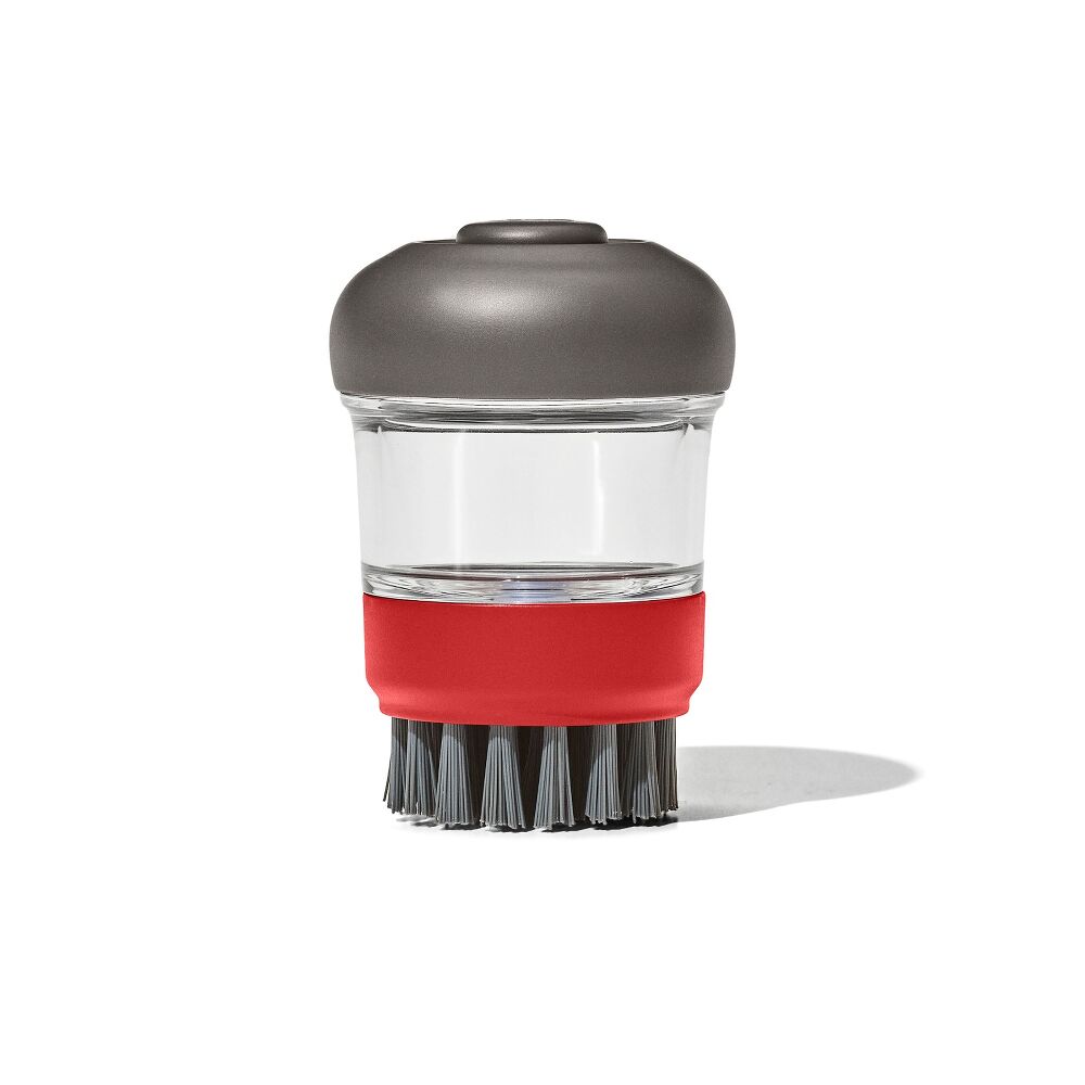 Outdoor Soap Dispensing Dish Brush with Storage Case V2