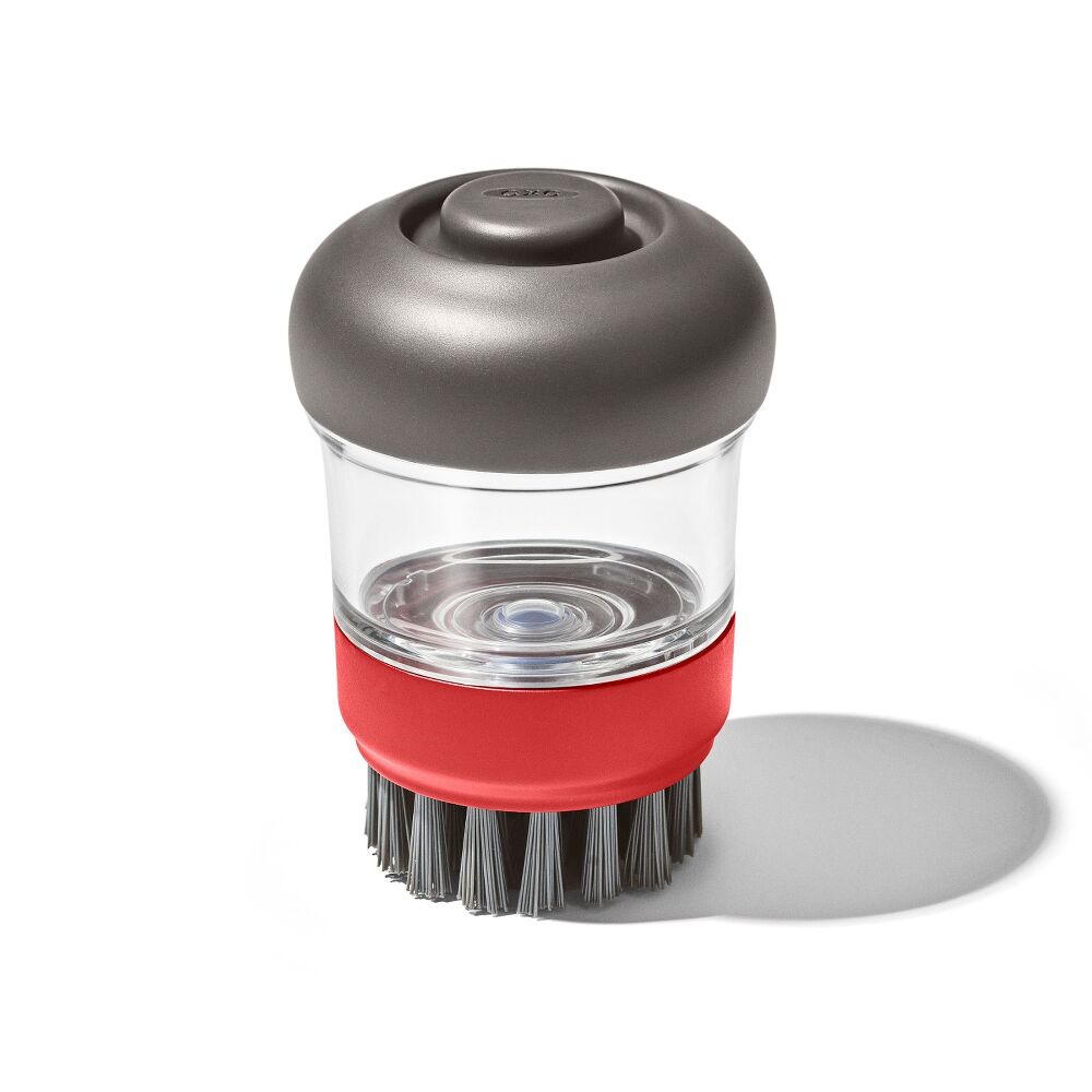 Outdoor Soap Dispensing Dish Brush with Storage Case V2