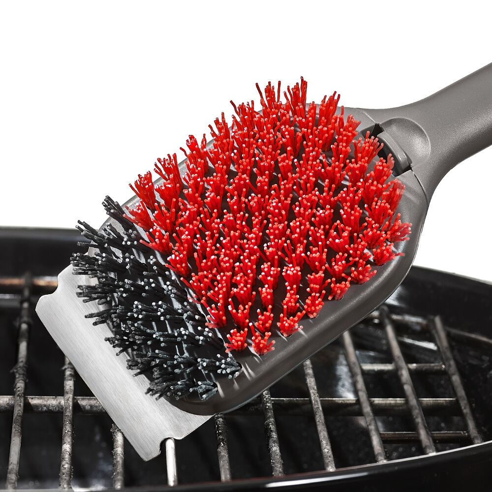 Outdoor Nylon Grill Brush Set of 2 Replacement Heads A0