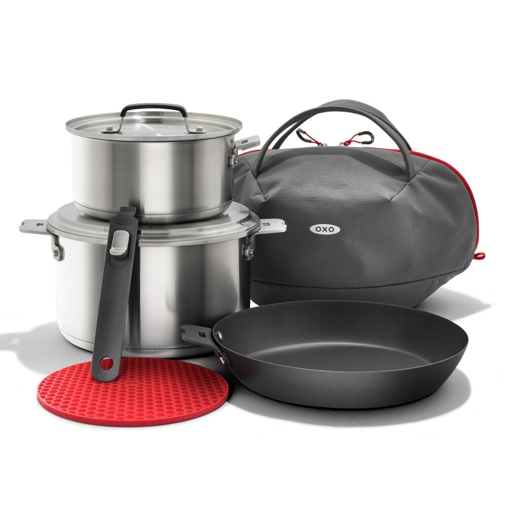 Outdoor Camp Cookware Set with Travel Bag T4