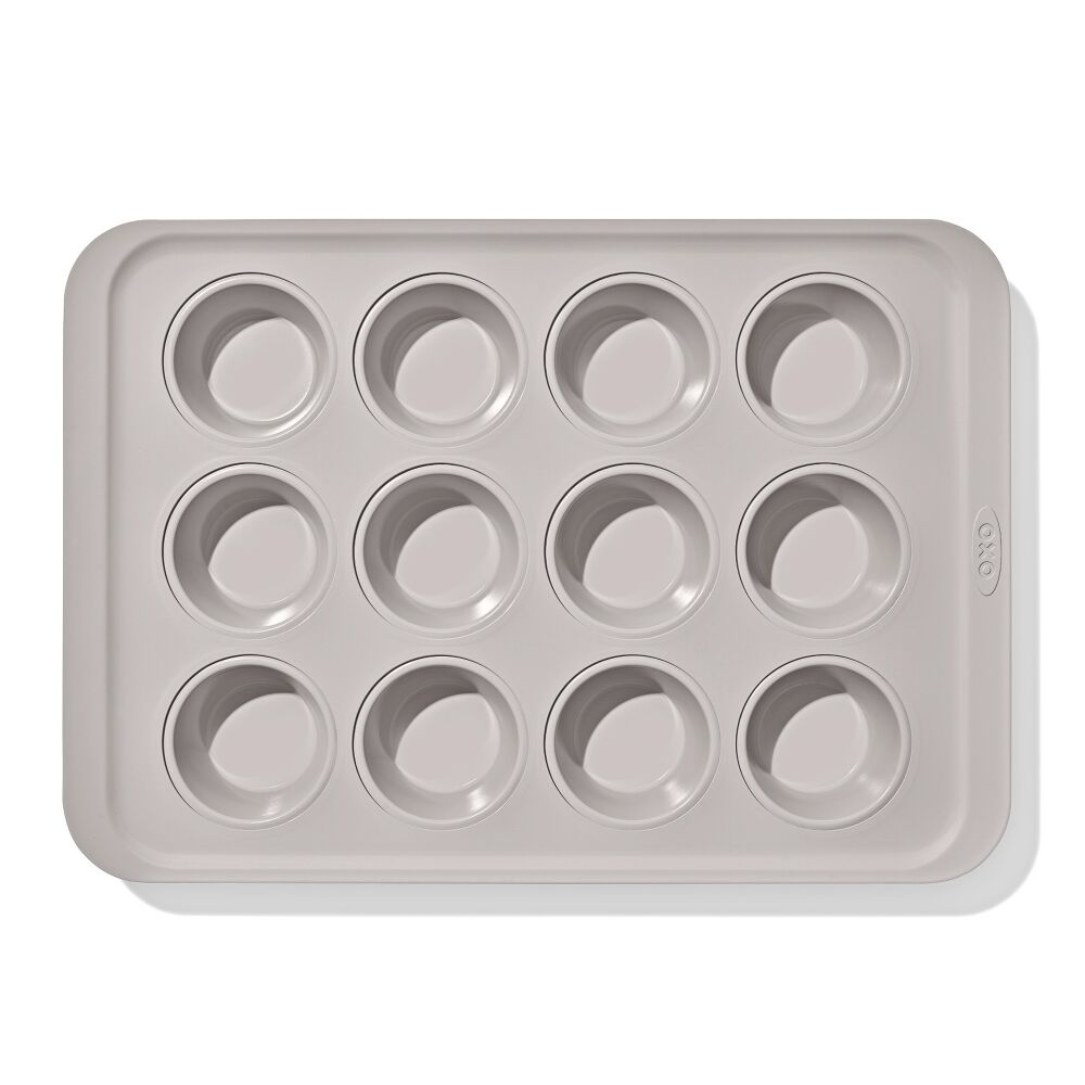 Non-Stick Pro Ceramic Coated Metal Bakeware 12 Cup Muffin Pan D8