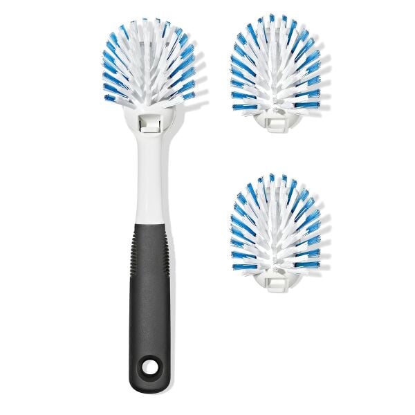 Nylon Bristle Dish Brush with Refills M3