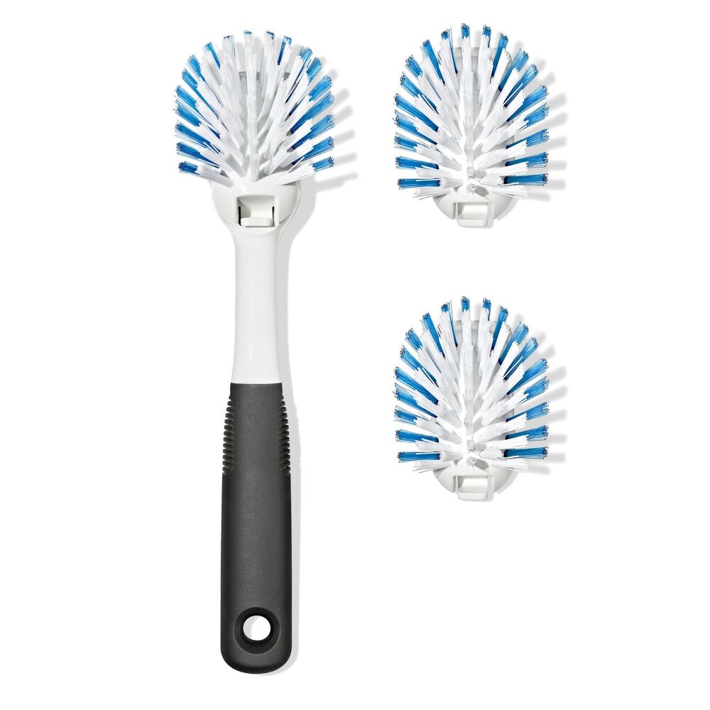 Nylon Bristle Dish Brush with Refills T1