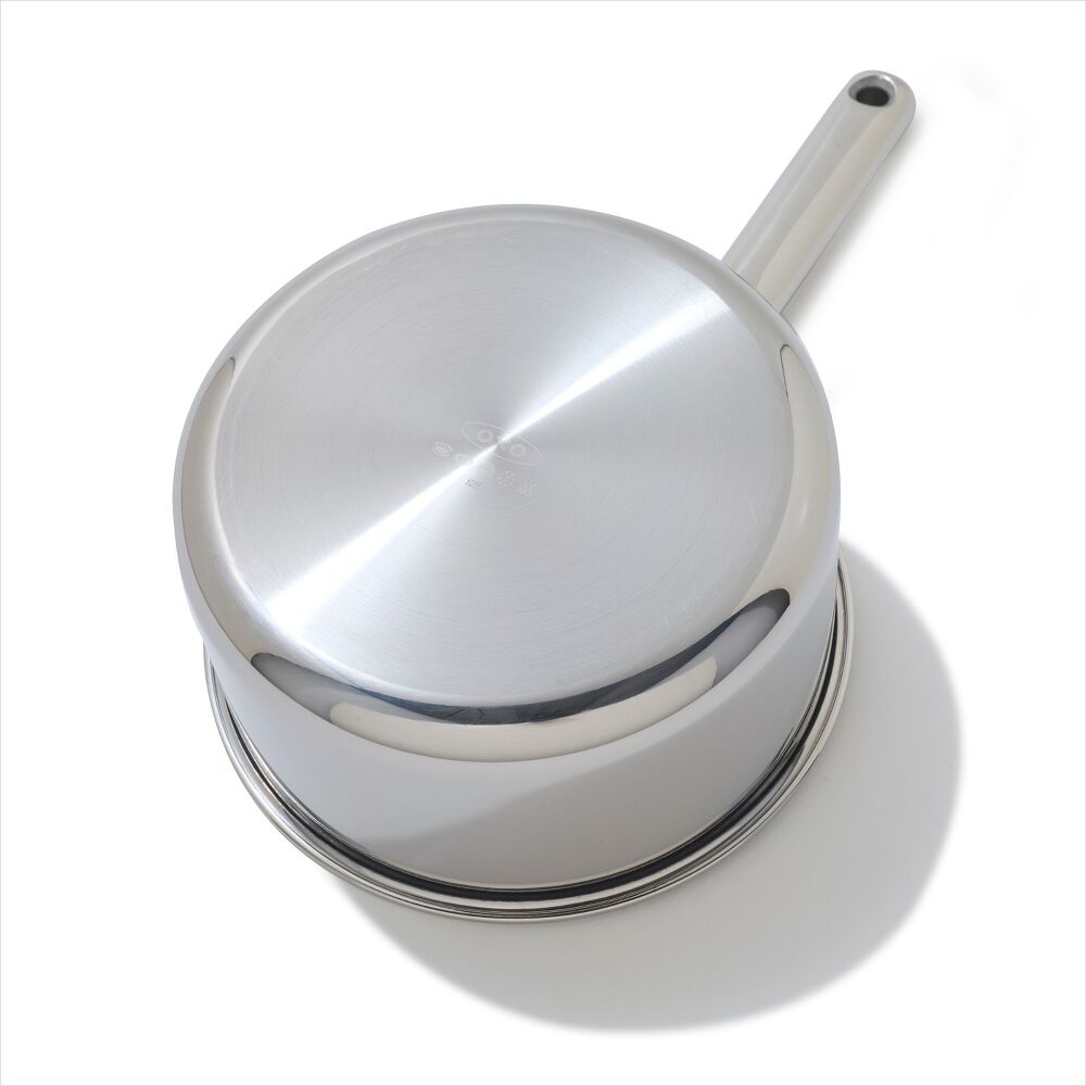 Trident Hybrid Non-Stick Stainless Steel 2.5 Qt Saucepan with Lid H9
