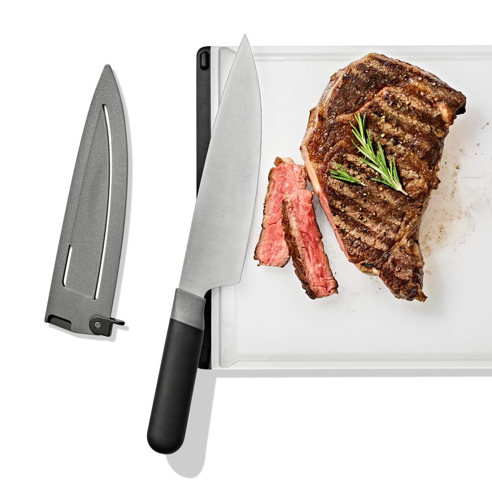 8 in Chefs Knife with Locking Sheath J5