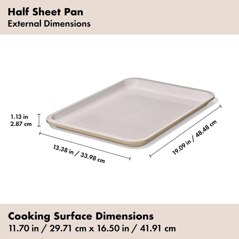 Non-Stick Pro Ceramic Coated Metal Bakeware Half Sheet Pan T7