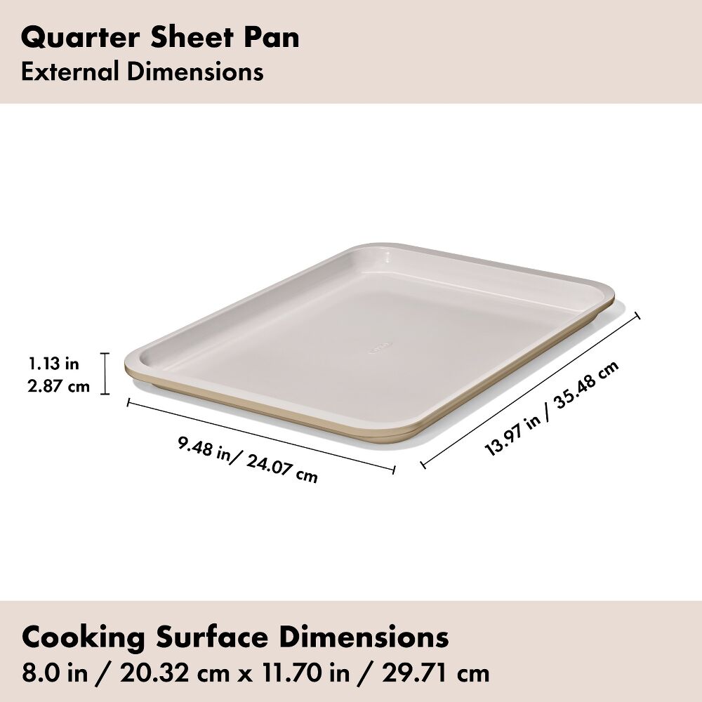 Non-Stick Pro Ceramic Coated Metal Bakeware Quarter Sheet Pan K3