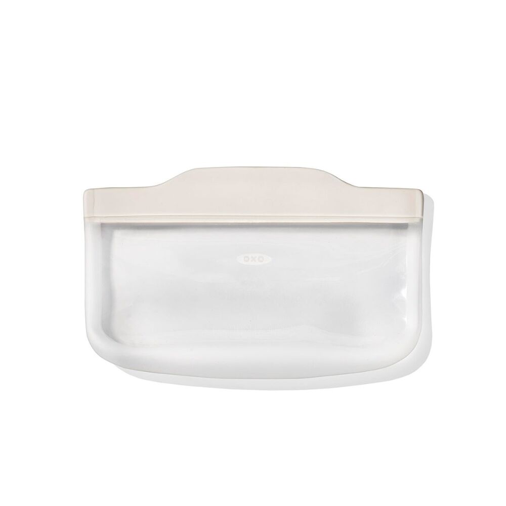 Silicone Reusable Bag - Snack Bag (12 oz) - Oat F2
