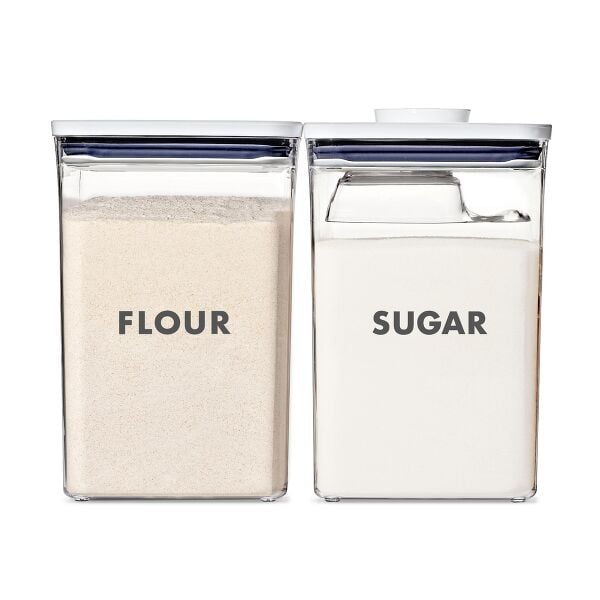 2-Piece Prelabeled POP Container Set with Scoop C1