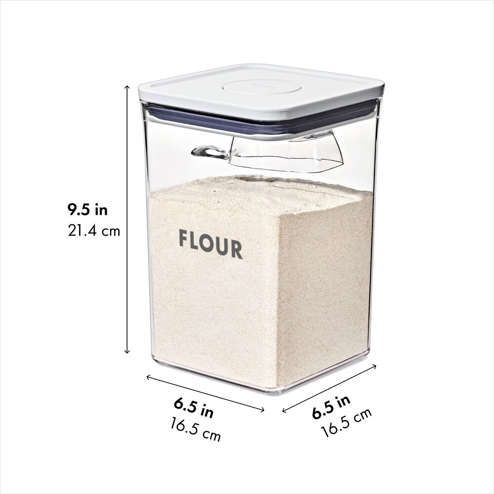 2-Piece Prelabeled POP Container Set with Scoop C1